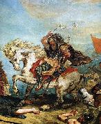 Eugene Delacroix Victor Delacroix Attila fragment France oil painting artist